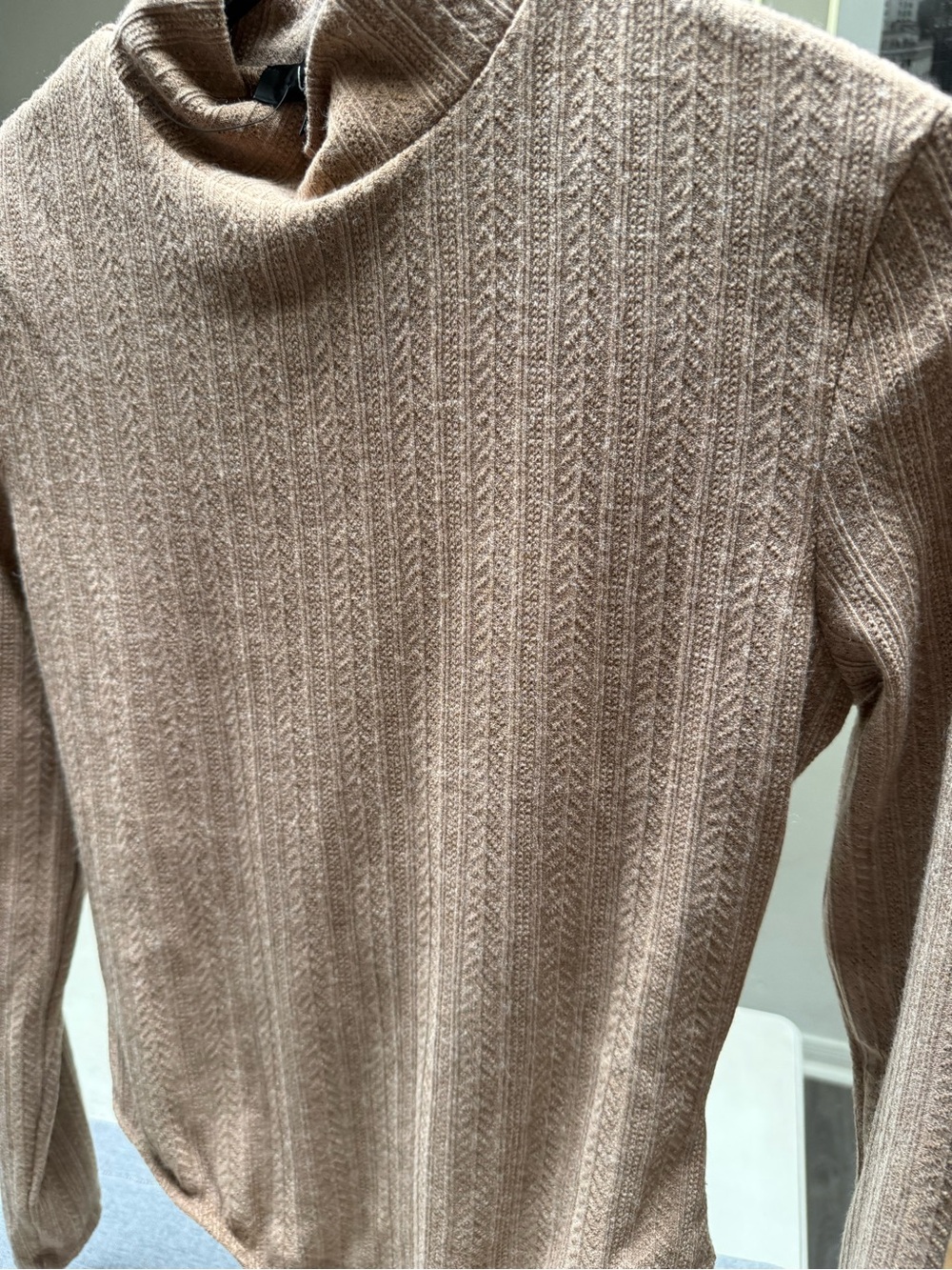 Lulus Darling Inclination Brown Pointelle Long Sleeve Bodysuit - Size L - Picture 7 of 9
